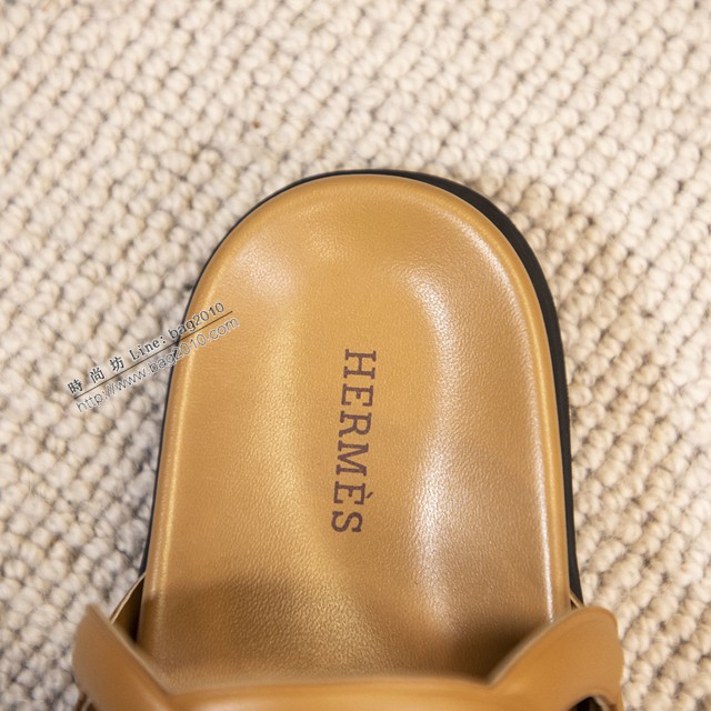 Hermes專櫃爆款2022新款頂級版本男款女款拖鞋 愛馬仕chypre涼鞋 dx2849